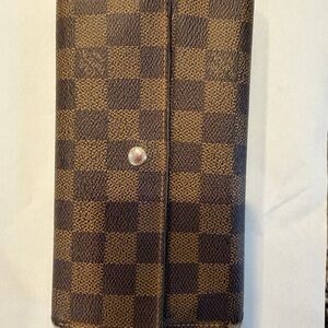 Louis Vuitton Brown Checkered Wallet